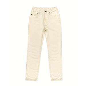 Vintage DKNY Classics Cream Cotton Denim Jeans High Rise Straight Leg Minimalist